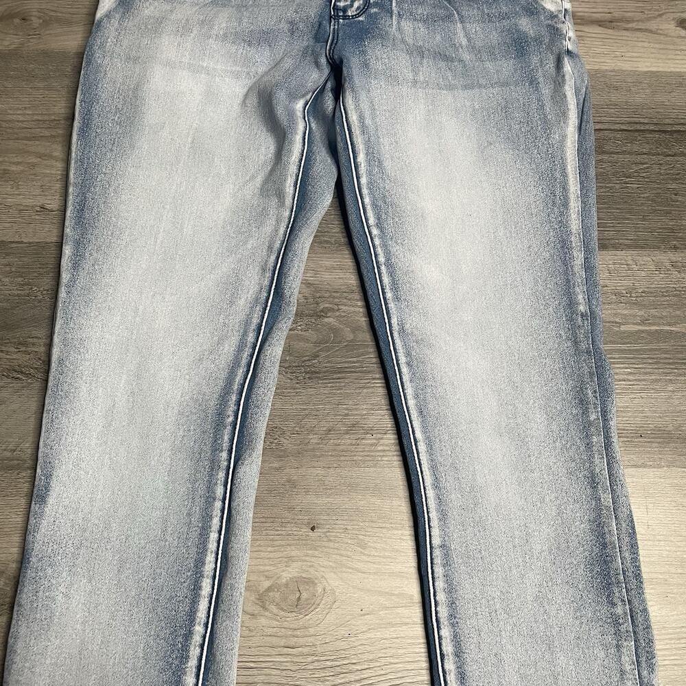 Tush Push Women’s Colombian Style Butt Lifting Jeans High-Rise Light Wash Size 9 - Picture 2 of 16